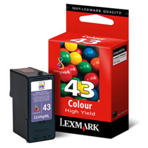 LEXMARK Z1520, Multifuncion X4850/6570/9350/9570 Cartucho Color nº43XL PLUS , Lexmark , LEX18YX143E , 734646964517